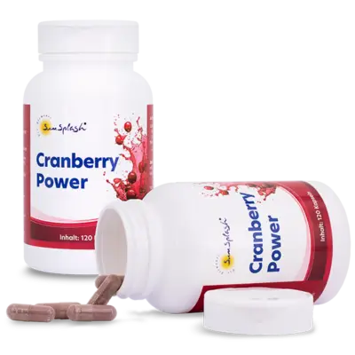 SunSplash Cranberry Power Dosen stehend und liegend
