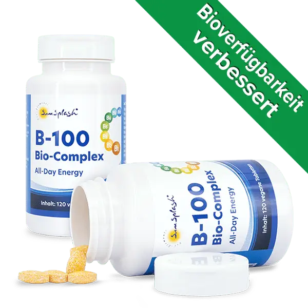 B-100 Bio-Complex - All-Day Energy Optimierte vegane Version mit bioaktiven Coenzym-Formen